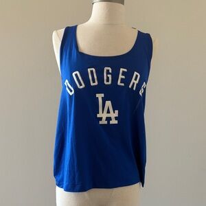 PINK Victoria's Secret Los Angeles Dodgers Royal Blue Mesh Tank